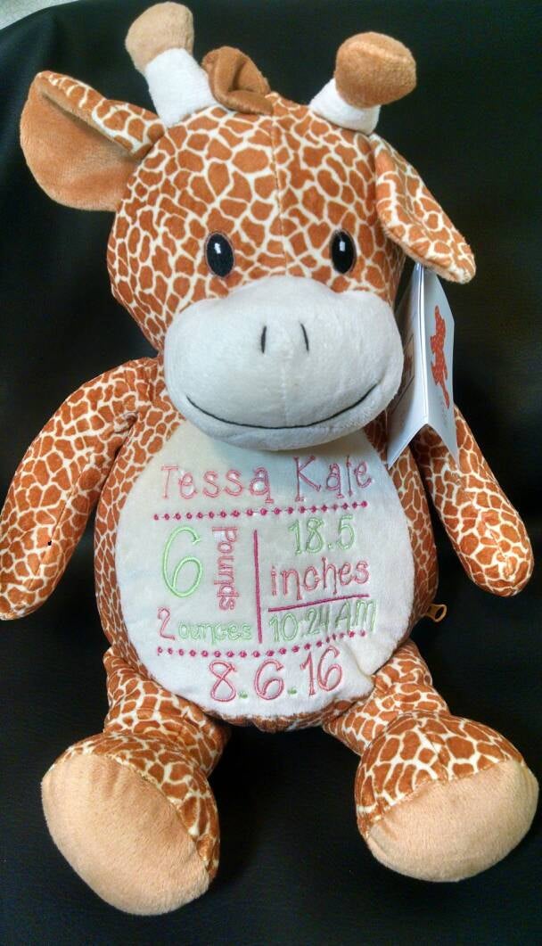 Personalized Giraffe Stuffed Animal — MonogramPerfect