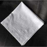 Personalized embroidered monogrammed men's handkerchief set of 3