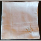 Personalized embroidered monogrammed men's handkerchief set of 3