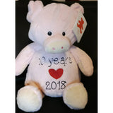 koala plush animal, Custom personalized embroidered birth statistics, birthday gift, Valentine's day gift, Christmas gift, adoption gift