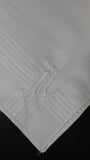 Personalized embroidered monogrammed men's handkerchief set of 3