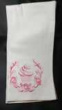 cupcake with roses embroidered tea towel Mother's Day gift housewarming gift