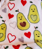 avocado throw blanket,  personalized monogrammed throw blanket, birthday gift, Christmas gift, Valentine's day gift