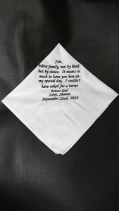 Personalized men's handkerchiefs