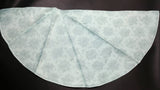 Christmas tree napkins, cloth napkins, Set of 4, blue poinsettia Christmas decor, reusable eco-friendly formal napkin, Christmas gift