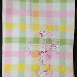 Embroidered cross tea towel, kitchen decor, Easter gift, Easter kitchen towel, stocking stuffer, Christian decor, Christmas gift