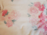 personalized pink flower heart throw blanket, home decor, custom monogrammed throw blanket, birthday gift, anniversary or Christmas gift