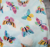 personalized butterfly throw blanket, custom monogrammed blanket, birthday gift, Mother's day gift, gifts for her, Valentine's gift
