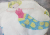 mermaid throw blanket, personalized custom monogrammed mermaid throw blanket, birthday gift, Christmas gift, mermaid ocean nautical blanket