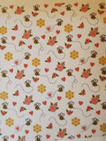 personalized bee blanket, honey comb with roses and hearts, custom monogrammed blanket, birthday or Christmas gift, bee gift, gifts for her