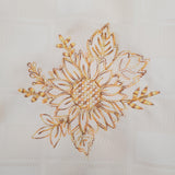 yellow sunflower cloth napkins, formal dining, embroidered reusable eco friendly everyday napkin, Thanksgiving napkin, fall sunflower napkin