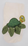 turtle hand towel and wash cloth set, bath toy, turtle decor, birthday gift, Valentine gift, stocking stuffer, ocean nautical bath decor