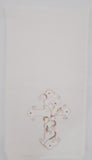 Cross embroidered tea towel, Easter kitchen decor, Mother's day gift, Cross kitchen towel, Christian kitchen decor, Easter kitchen tea towel
