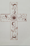kitchen towel, Cross embroidered tea towel, flour sack towel, Easter kitchen decor, Christmas gift, Christian kitchen decor
