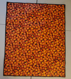 Fall truck with pumpkins and a puppy lap quilt, Thanksgiving pumpkin truck quilt, pumpkin wall quilt