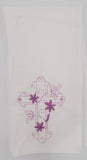 Easter kitchen decor, Cross embroidered tea towel, pink Christian kitchen decor, flour sack tea towel, dish drying tea towel, Mother's day
