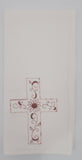 kitchen towel, Cross embroidered tea towel, flour sack towel, Easter kitchen decor, Christmas gift, Christian kitchen decor