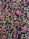 raspberry, green, and black cotton fabric, Sophia 2010 RJR Fabrics, quality quilters cotton fabric, fabric sold by the yard