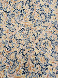 blue and gold cotton fabric, Gypsy Princess by Hoffman California, quality quilters cotton fabric, fall fabric, sold by the yard