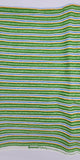 striped green cotton fabric, Untamed Melody Scott Gustafon licensed to Wilmington Prints, quality quilters fabric, sold by the yard