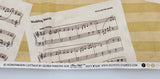 Wedding March music cotton fabric, Honeymoon Cottage by Gloria Parsons for Blue Hill Patt#7253, quality quilters cotton fabric sold by yard
