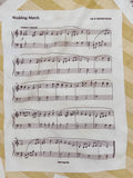 Wedding March music cotton fabric, Honeymoon Cottage by Gloria Parsons for Blue Hill Patt#7253, quality quilters cotton fabric sold by yard