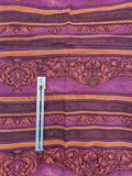 purple, orange, raspberry cotton fabric, Coventry by Jinny Beyer 2008 RJR fabrics, striped quality quilters cotton fabric by the yard