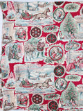 Nutcracker Christmas fabric, Yuletide by Jinny Beyer for RJR Fashion Fabrics, quality quilters cotton fabric, sold by the yard