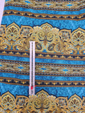 blue and green quality quilters cotton fabric, Bordering on Brilliance II by Jinny Beyer 2012 RJR fabrics, striped and scroll fabric