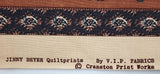 rust, green, maroon, and blue striped floral scroll quilters cotton fabric, Jinny Beyer quiltprints by VIP fabrics Cranston Print Works