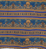 blue and gold scroll cotton fabric, White Nights by Jinny Beyer 2008 RJR fabrics, quality quilters cotton fabric, fall fabric