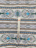 purple and blue cotton fabric, Hermitage by Jinny Beyer 2009 RJR fabrics, quality quilters cotton fabric, striped and scroll fabric
