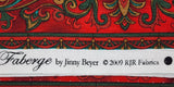 red and teal cotton fabric, Faberge by Jinny Beyer 2009 RJR fabrics, quality quilters cotton fabric, striped fabric