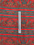red and teal cotton fabric, Faberge by Jinny Beyer 2009 RJR fabrics, quality quilters cotton fabric, striped fabric, 2 yards 32"