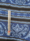 blue and black cotton fabric, Jaipur by Jinny Beyer for RJR fabrics, quality quilters cotton fabric, striped and scroll fabric