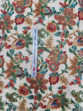 floral scroll quality quilters cotton fabric, Canterbury S#K7184 by Hoffman California International, screen print, sold by the yard