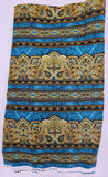 blue and green quality quilters cotton fabric, Bordering on Brilliance II by Jinny Beyer 2012 RJR fabrics, striped and scroll fabric