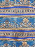 blue and gold scroll cotton fabric, White Nights by Jinny Beyer 2008 RJR fabrics, quality quilters cotton fabric, fall fabric