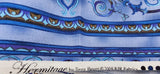 blue, purple, brown cotton fabric, Hermitage by Jinny Beyer 2009 RJR fabrics, quality quilters cotton fabric, striped and scroll fabric
