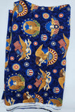Americana fabric with eagles and other American symbols, Susan Stamiljo for Robert Kaufman People's House Screen Print D# 12043, valor quilt