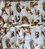 light yellow cat and flower fabric, Cat Nap by Yuko Hasegawa 2011 RJR quality quilters cotton fabric, sunflower fabric sold by the yard