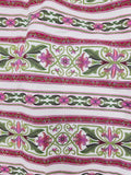 pink and green cotton fabric, Bordering on Brilliance II by Jinny Beyer 2012 RJR fabrics, quality quilters cotton fabric, striped fabric