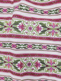 pink and green cotton fabric, Bordering on Brilliance II by Jinny Beyer 2012 RJR fabrics, quality quilters cotton fabric, striped fabric