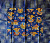 Americana fabric with eagles and other American symbols with a 4 1/2 inch blue star border added, wall hanging, quilt of valor, quilt start