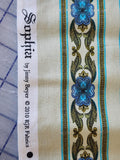 blue cotton fabric, Sophia by Jinny Beyer 2010 RJR fabrics, quality quilters cotton fabric, striped fabric, sold in one yard increments