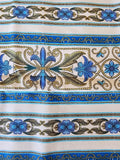 blue cotton fabric, Sophia by Jinny Beyer 2010 RJR fabrics, quality quilters cotton fabric, striped fabric, sold in one yard increments