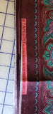 red and green striped floral scroll quality quilters cotton fabric, Tapestry by Jinny Beyer RJR fashion fabrics, Christmas, sold by the yard