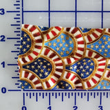 Americana pre-made 2.5 inch quilt binding made from Susan Stamiljo for Robert Kaufman People's House Screen Print D# 12044 fabric, by yard