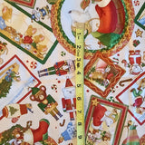 Christmas cotton fabric with a Nutcracker theme, Not a Creature was stirring by Jacqueline Decker 2012 RJR fabrics, sold by the yard