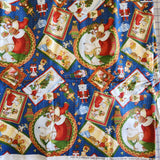 blue Christmas cotton fabric with a Nutcracker theme, Not a Creature was stirring by Jacqueline Decker 2012 RJR fabrics, sold by the yard